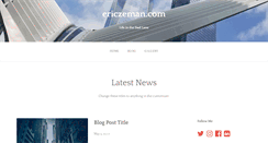 Desktop Screenshot of ericzeman.com